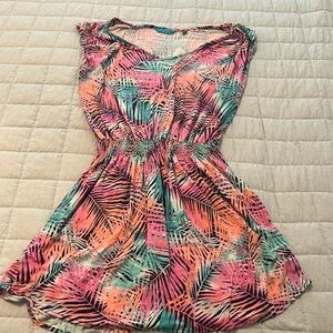 Tori Richard Tropical Print Dress